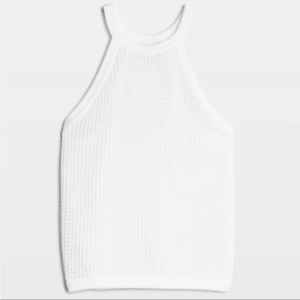 Aritzia Talula black knit halter top